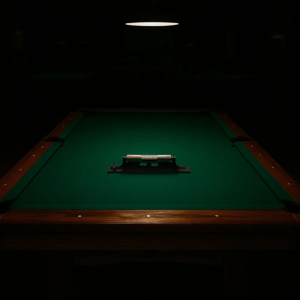 Machinist’s level on pool table slate